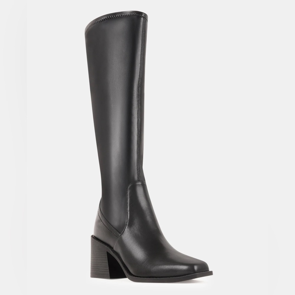 Steve Madden Zoeey Black Knee-high Boots - Picture 2 of 14